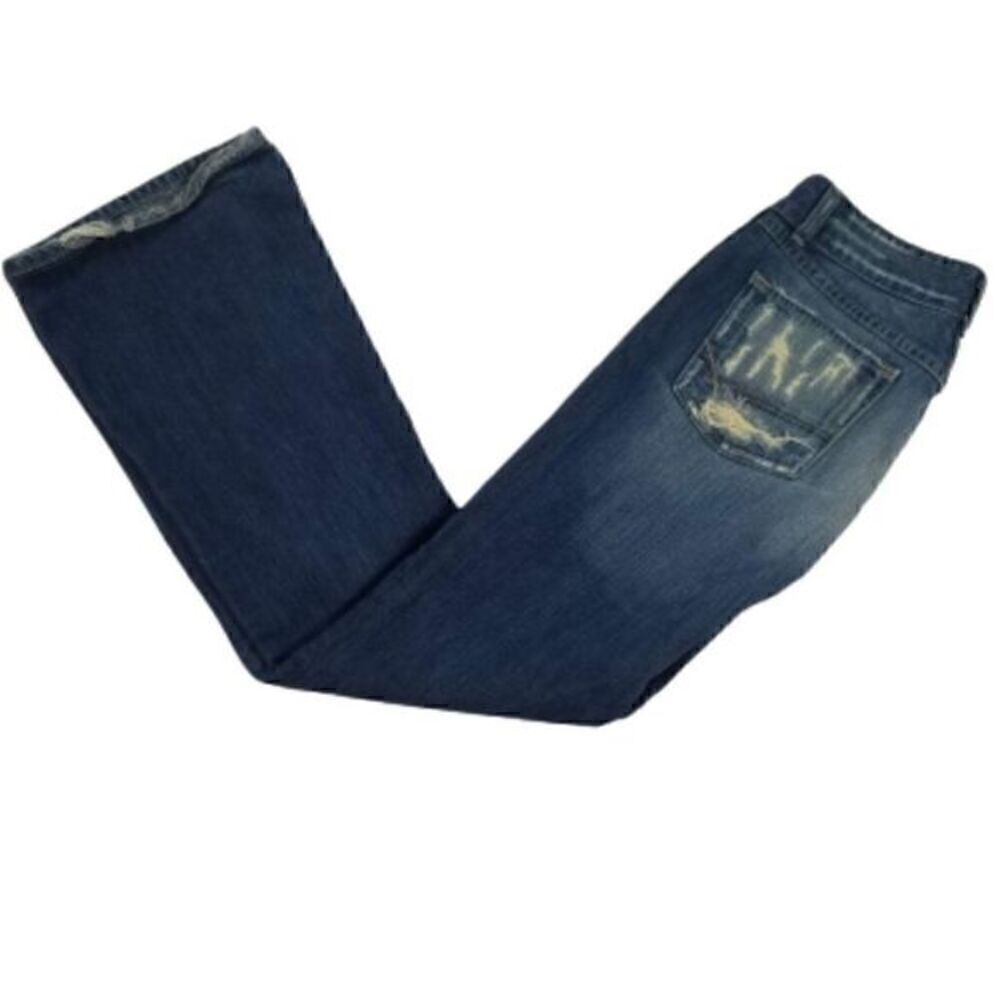 BKE Denim Culture Distressed Bootcut Jeans - Picture 8 of 9